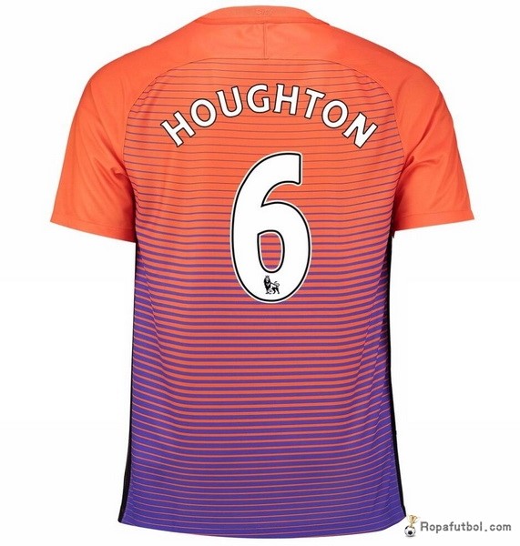 Camiseta Manchester City Replica Tercera Ropa Houghton 2016/17 Naranja